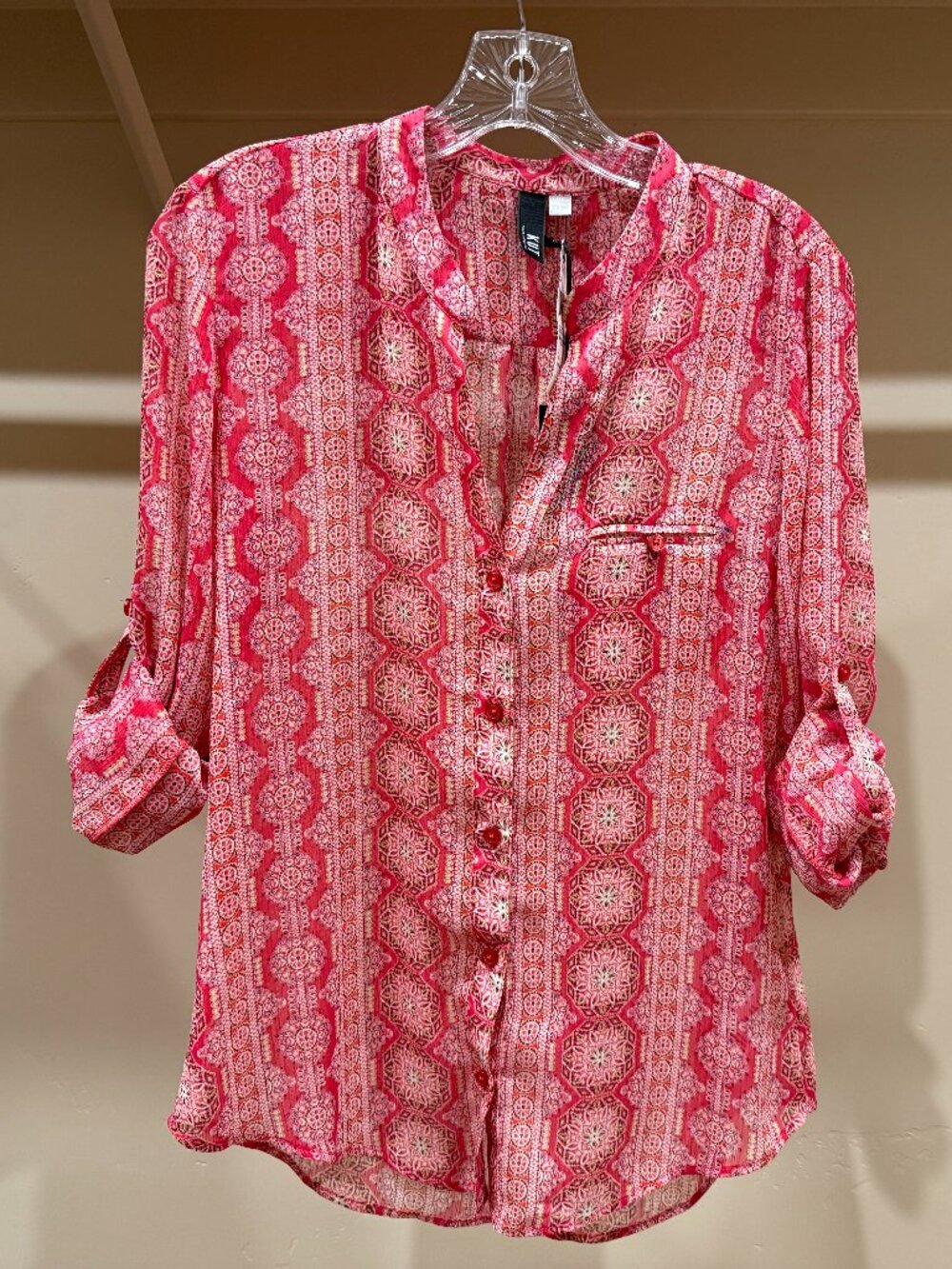 Kut From The Cloth Pink Blouse Size Smal NWT